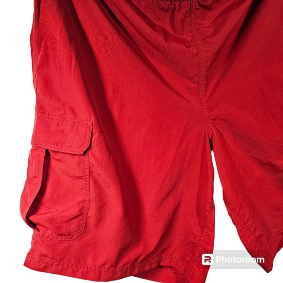 LL Bean Men's Red Classic Supplex Cargo 10" Sport Shorts in Red, NWT, Size XXL - Picture 2 of 12